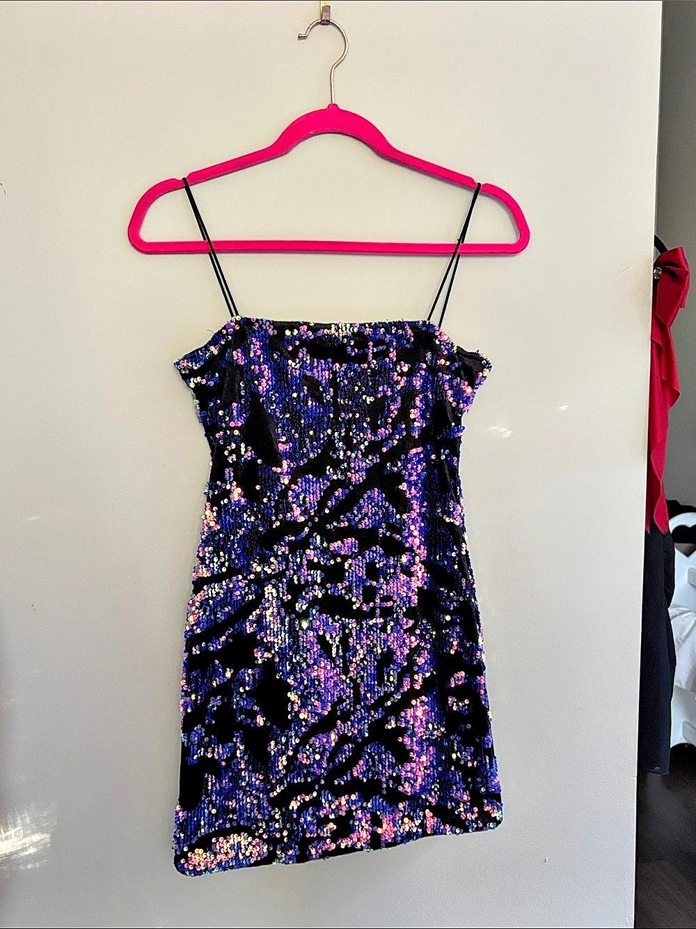 Lavender Iridescent Mini Dress